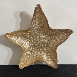 Gold Starfish Decorative Accent trinket bowl